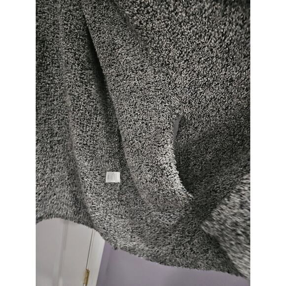 J. Jill Pure Jill Marled Heavy Black White Marled Sweater Cardigan Size L Large - Picture 10 of 16